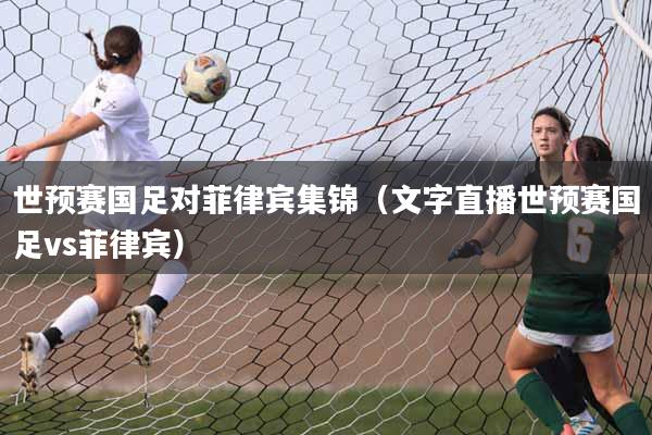 世预赛国足对菲律宾集锦（文字直播世预赛国足vs菲律宾）